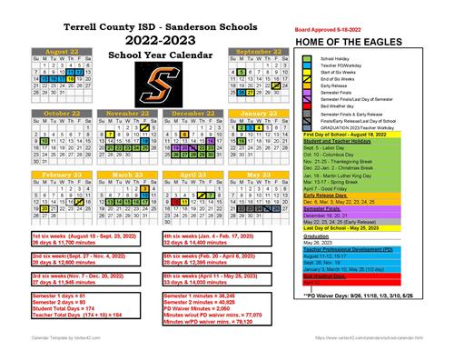  Adopted 2022-2023 School Calendar